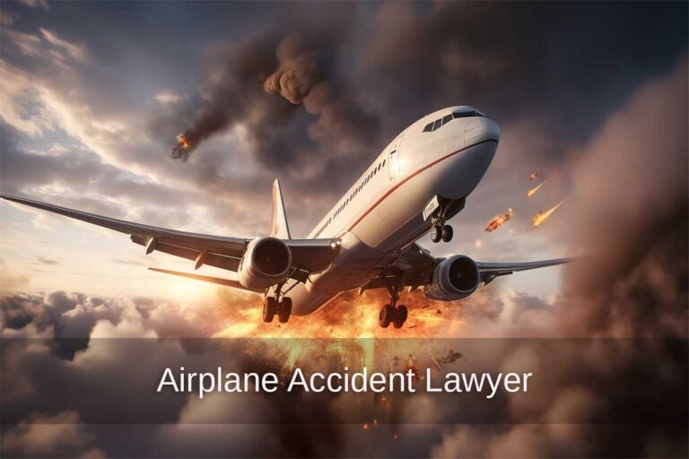 An airplane soaring through the sky, trailing smoke, highlighting the importance of legal support in aviation accidents.