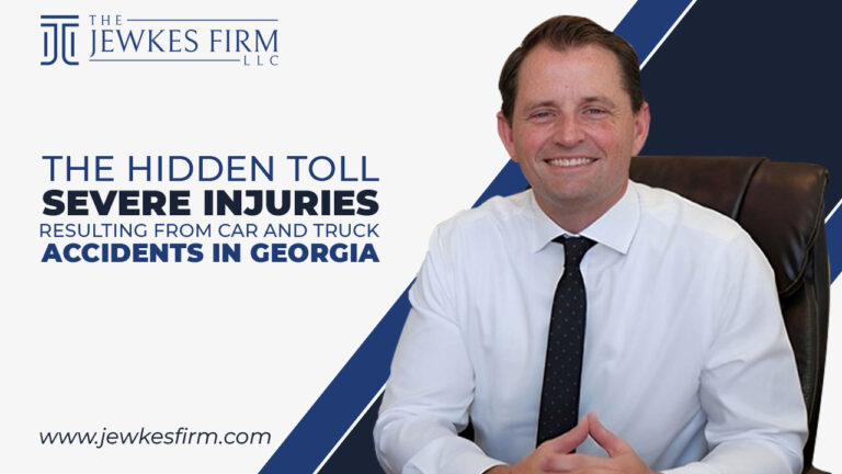 Peachtree Injury Talk with Jordan Jewkes podcast cover art — Episode 5: The Hidden Toll — Severe Injuries Resulting from Car and Truck Accidents in Georgia