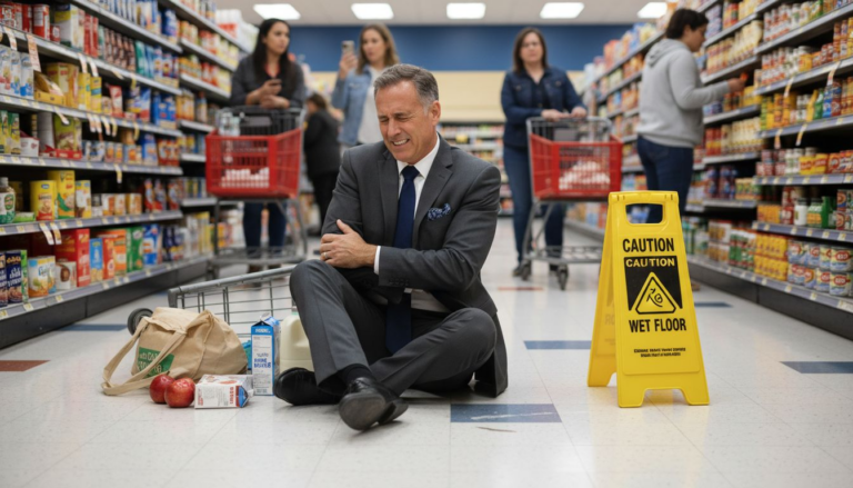 Man after slip and fall in Atlanta grocery store