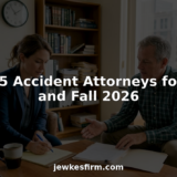 Attorney consulting accident client in sunlit office