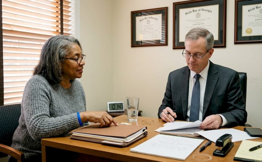 Family meeting lawyer in Georgia law office