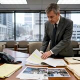 Attorney reviewing evidence for Georgia injury claim