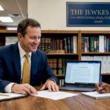 Attorney meeting with personal injury client