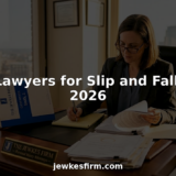 Attorney reviewing case files in bright law office