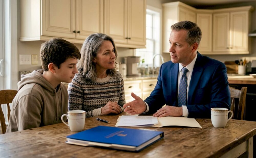 Georgia family meeting attorney about wrongful death