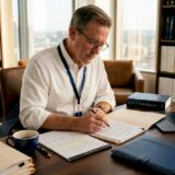 Attorney reviewing wrongful death case documents