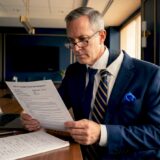 Attorney reviewing rideshare accident report