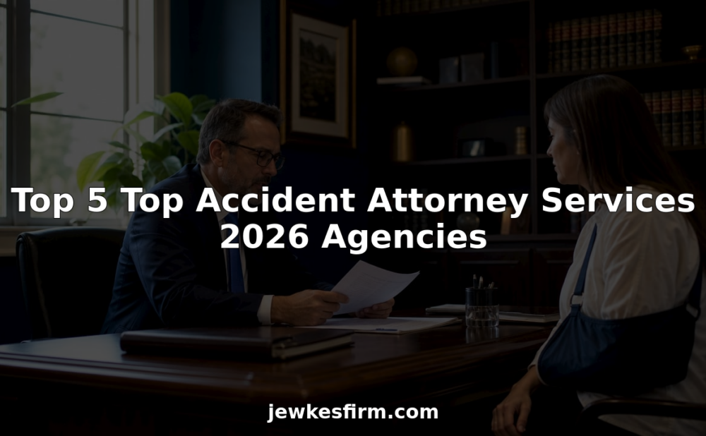 Attorney consulting with injured client in office