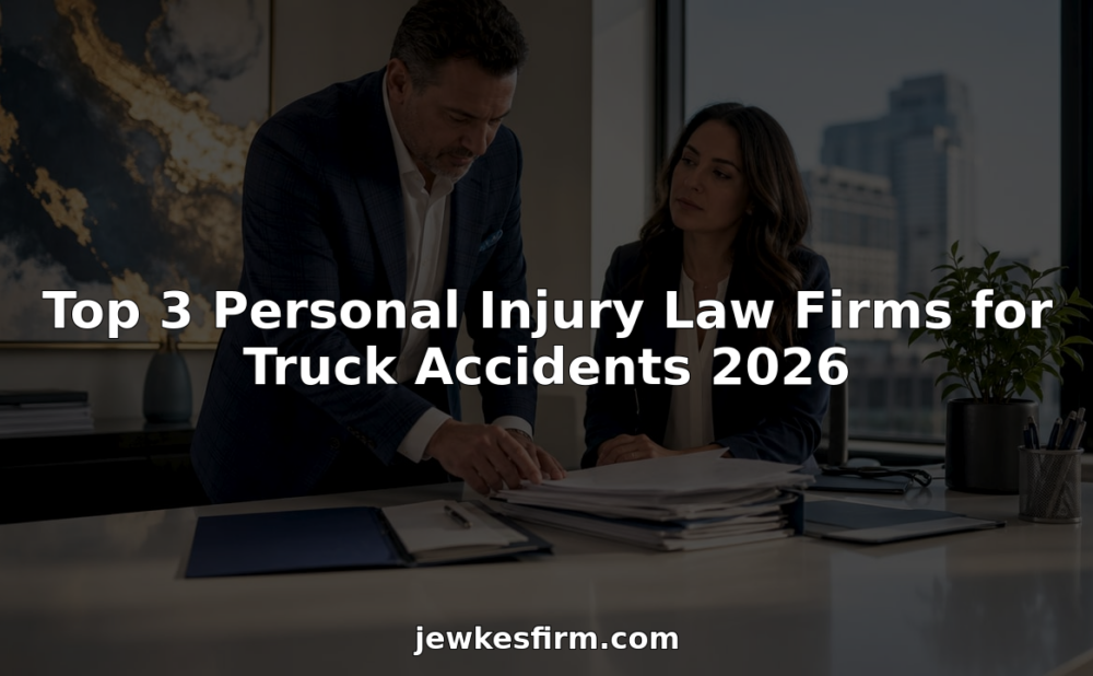 Legal consultation for truck accident victim at desk