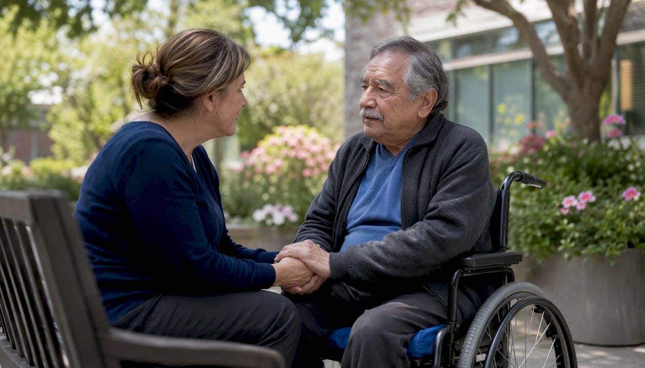 Surrogate decision maker supporting patient family