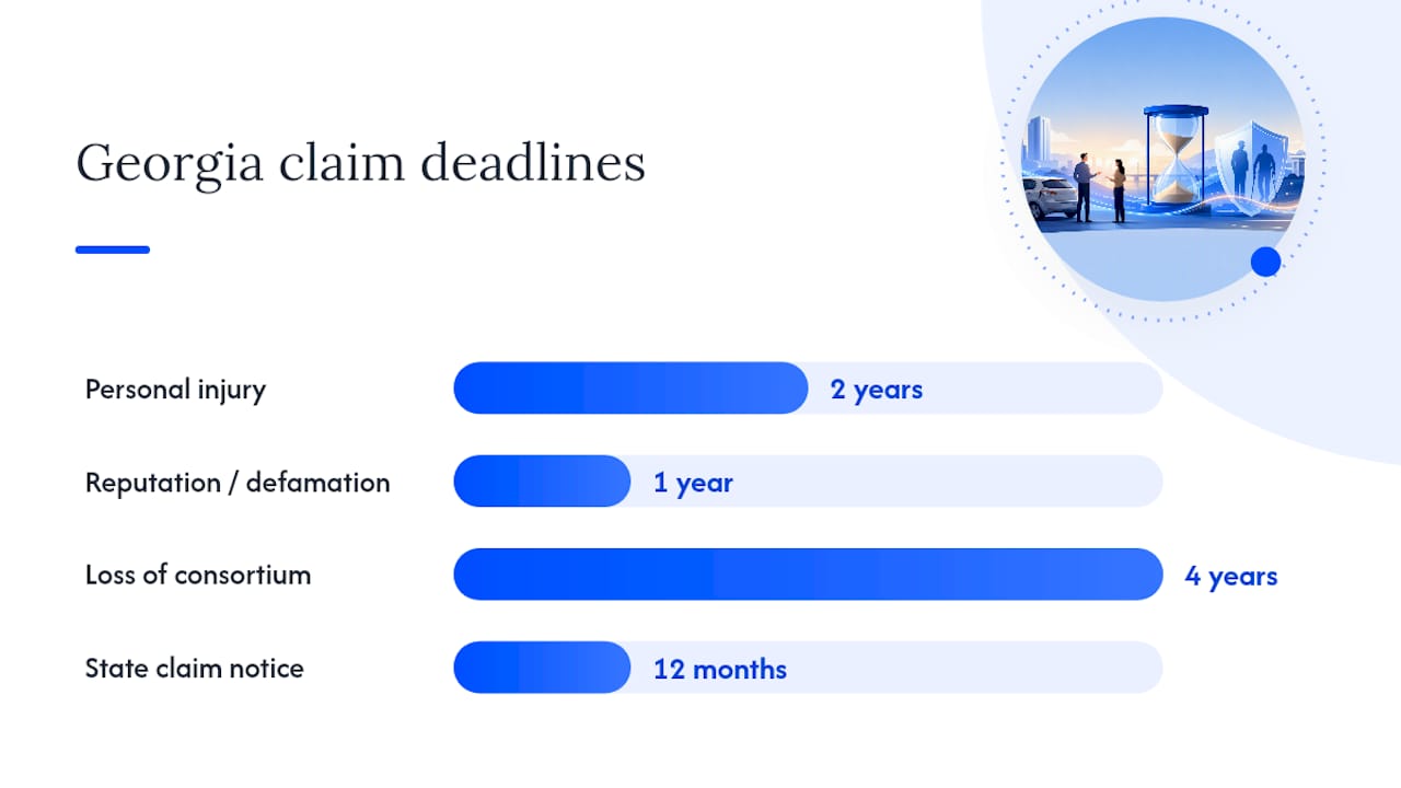 What Georgia deadlines can end your claim if you miss them? — overview diagram
