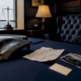 Physical evidence items on table