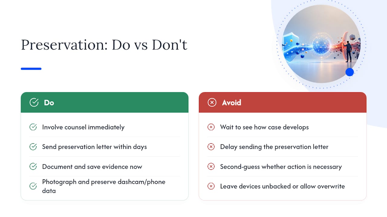 What Do Georgia Attorneys See Go Wrong With Preservation? — overview diagram