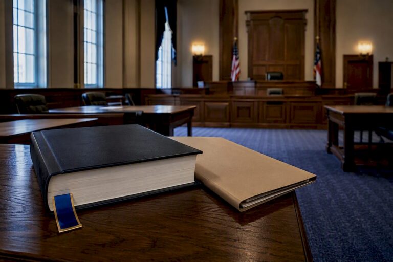 Georgia courtroom prepared for damages hearing