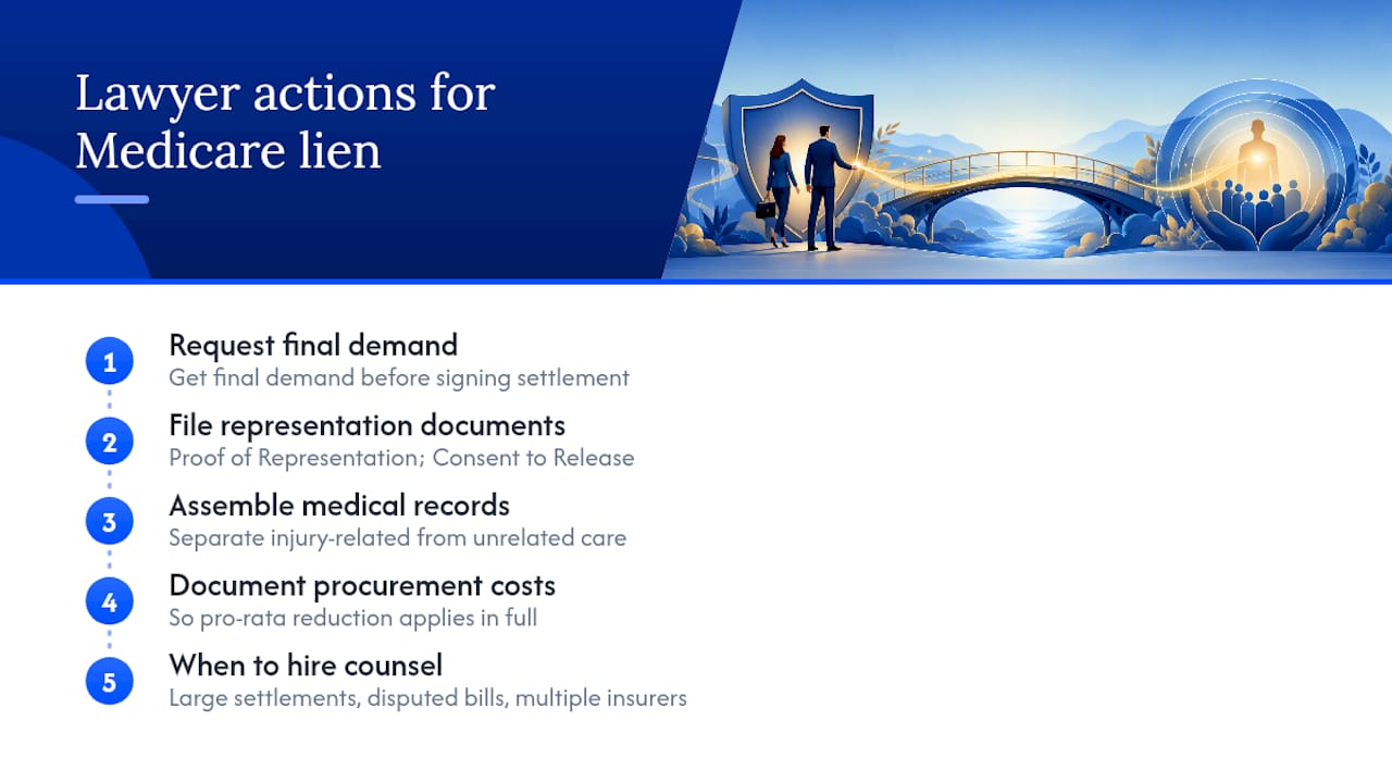 What Does a Personal Injury Lawyer Actually Do About the Lien? — overview diagram