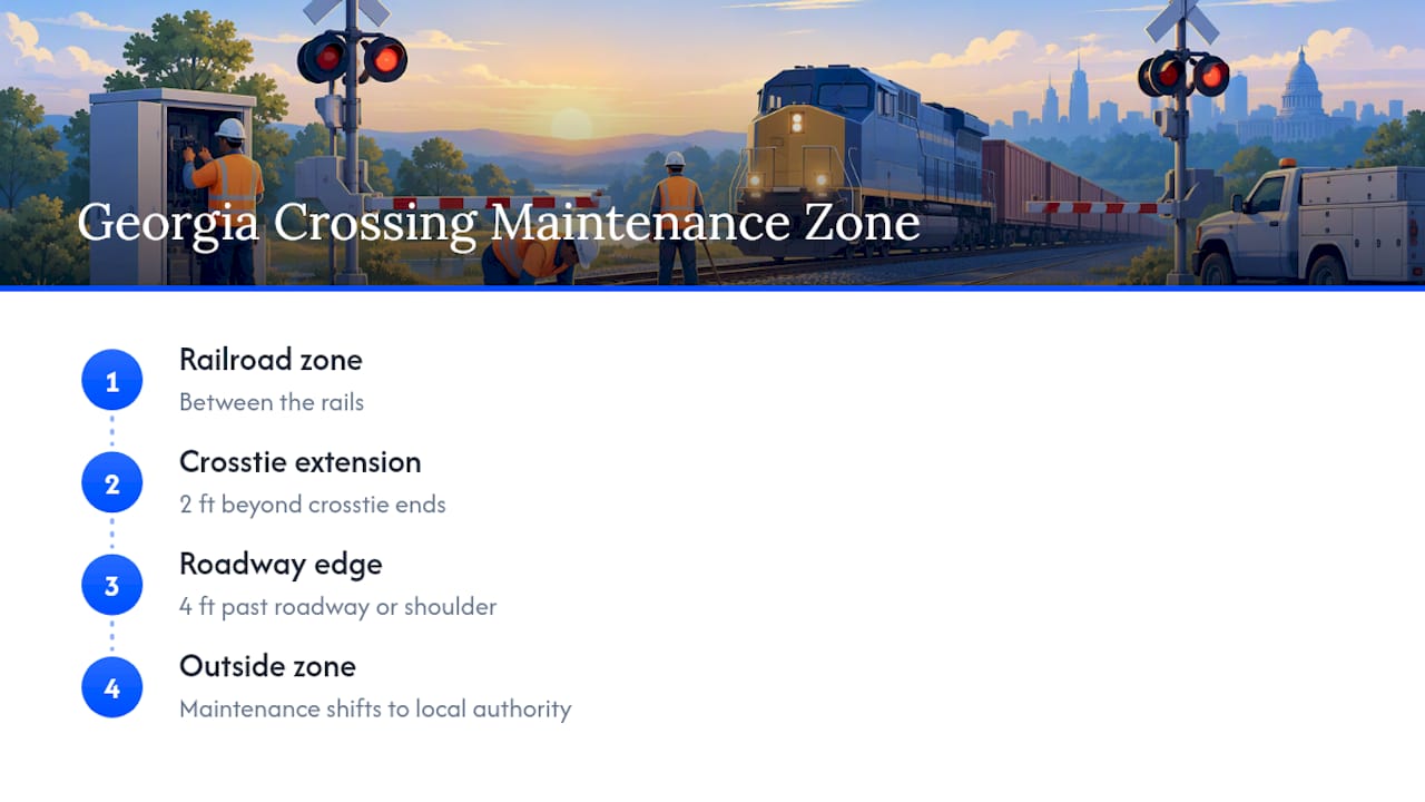 Georgia railroad maintenance responsibility boundary