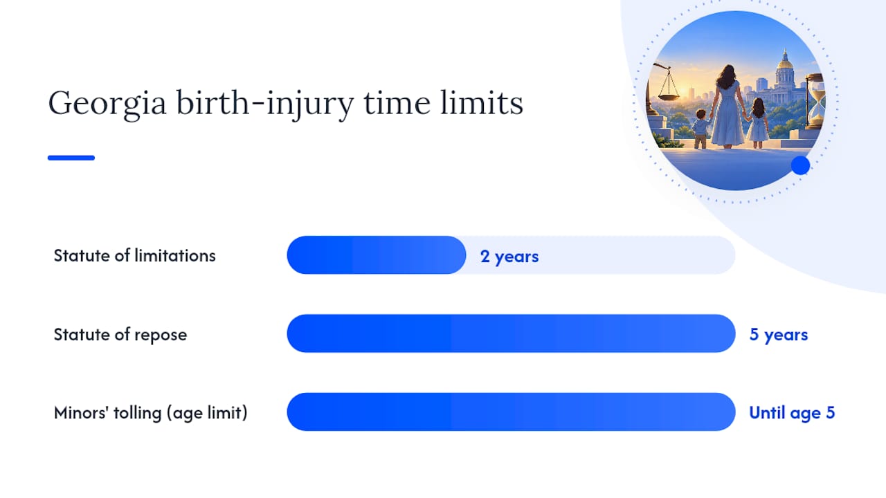 Understanding the Georgia birth injury statute of limitations — overview diagram