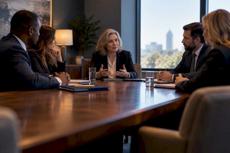 Mediator guiding Georgia injury settlement discussion