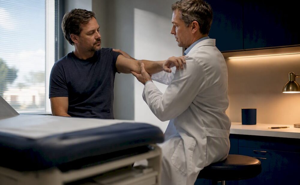 Patient undergoing independent medical examination