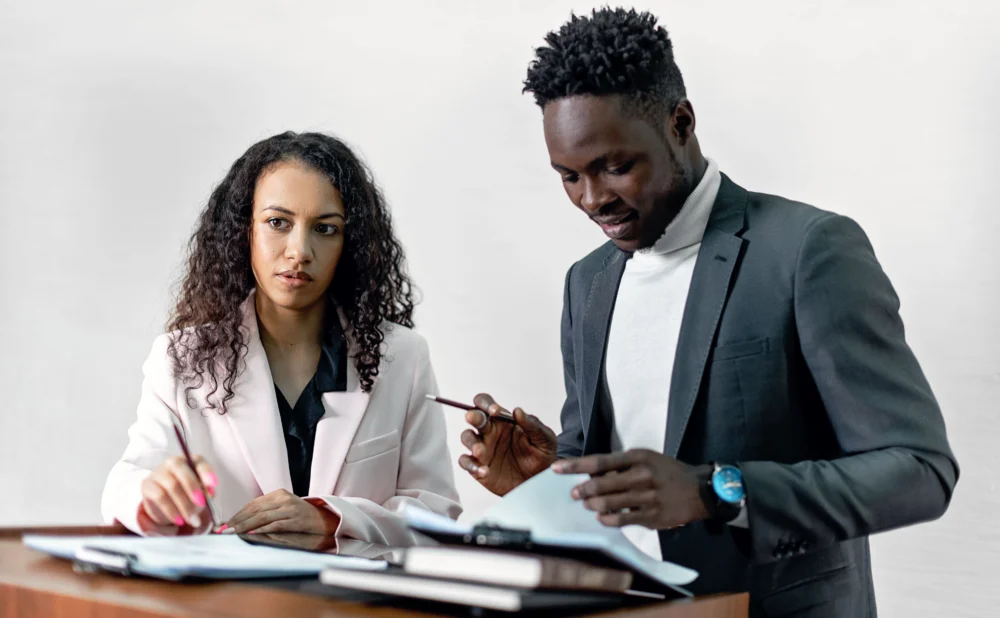 Client comparing personal injury lawyers for an Atlanta case