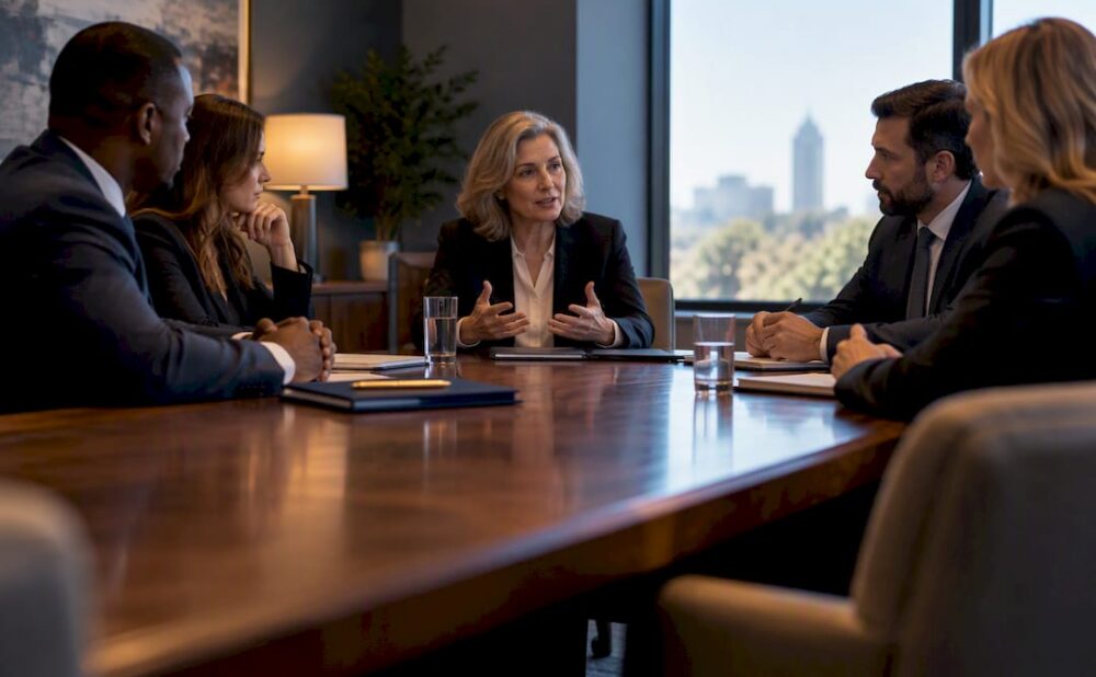 Mediator guiding Georgia injury settlement discussion