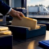 Organized trucking liability records in evidence archive