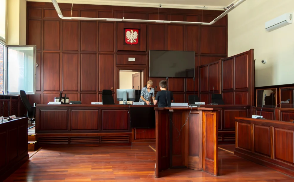 Atlanta law students participating in a mock personal injury trial