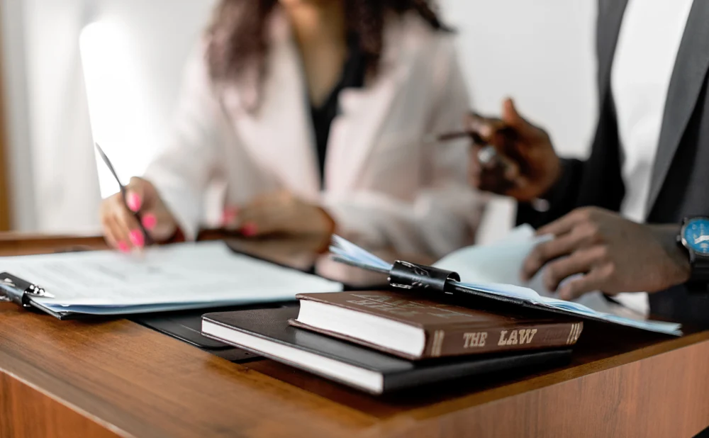 Atlanta personal injury lawyer reviewing a client’s accident claim