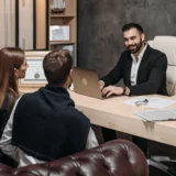 Personal injury lawyer meeting with an injured client in Atlanta