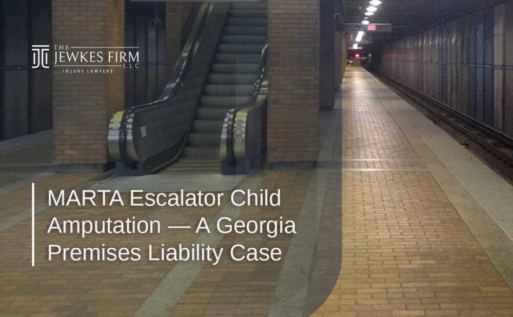 marta escalator child amputation a georgia premises liability case
